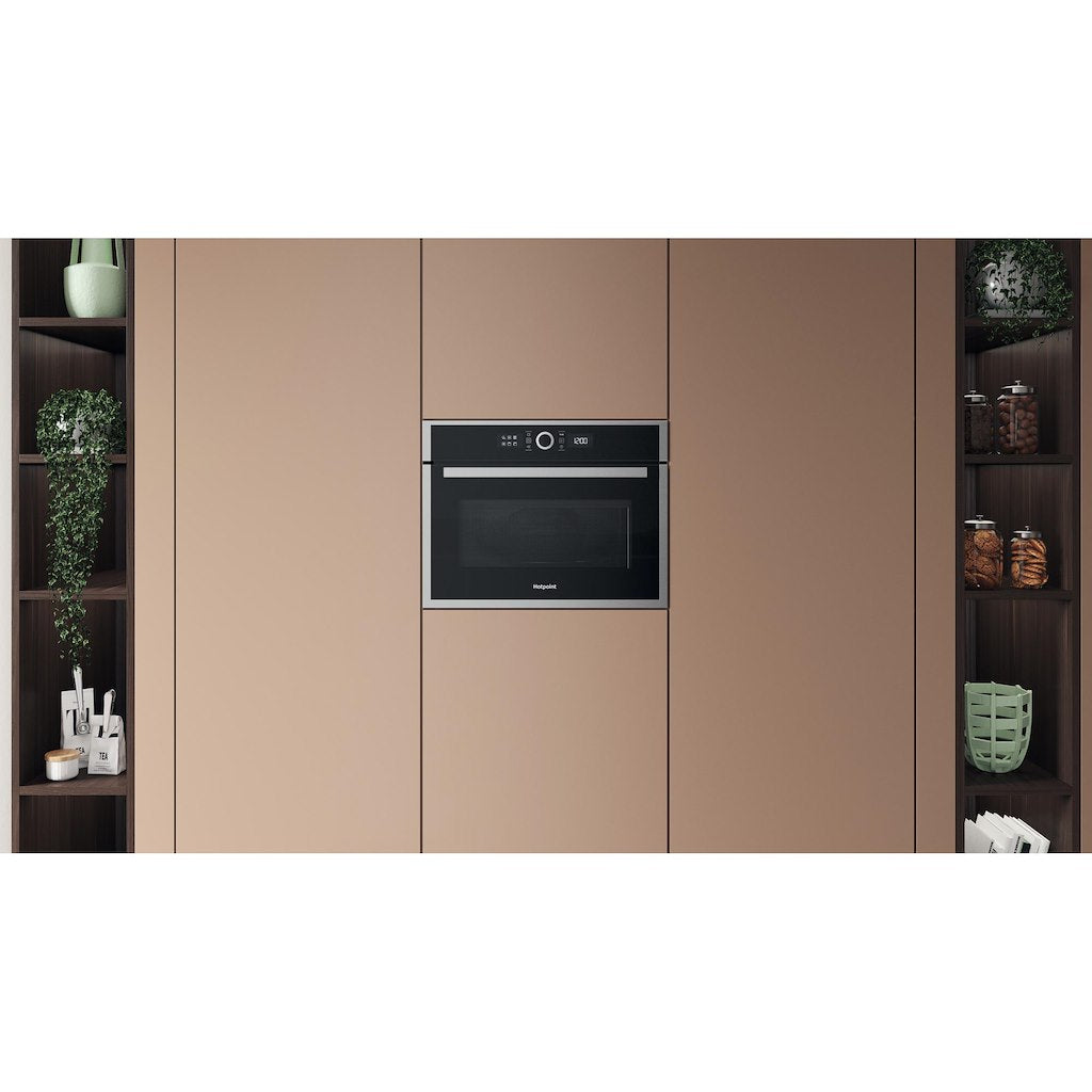 Hotpoint Class 4 HMW47HMXUK Built In Microwave and Grill - Stainless Steel