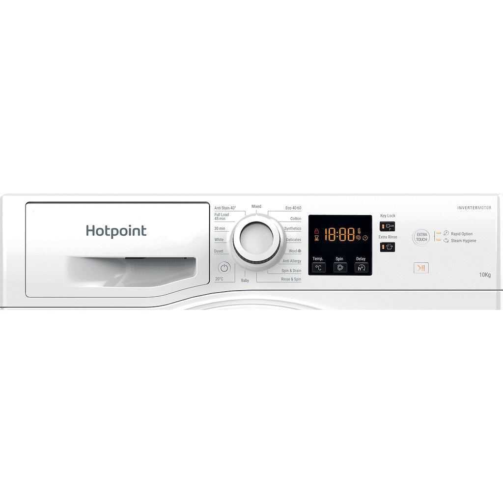 Hotpoint NSWA 1044C WW UK N Front Load 10kg Washing Machine - White
