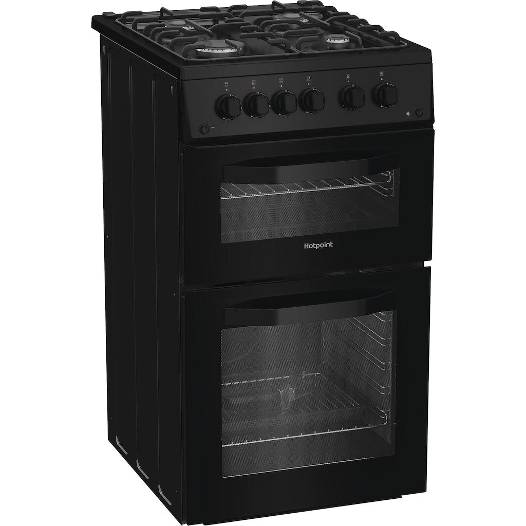 Hotpoint gas freestanding double cooker: 50cm