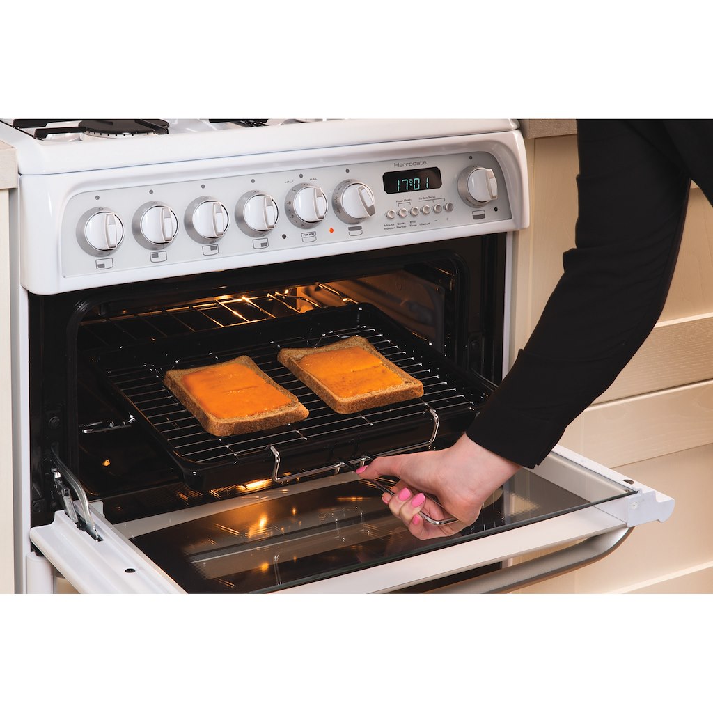 Hotpoint gas freestanding double cooker: 60cm