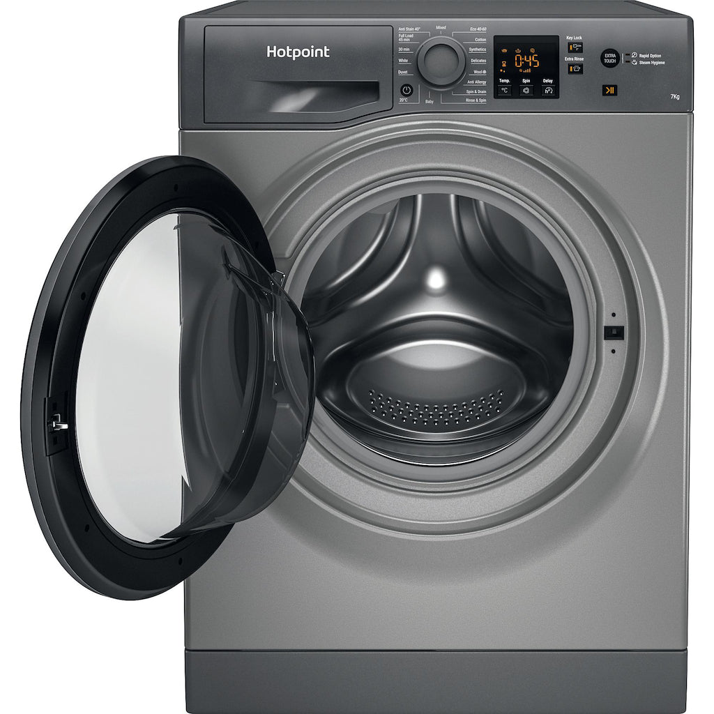 Hotpoint freestanding front loading washing machine: 7kg
