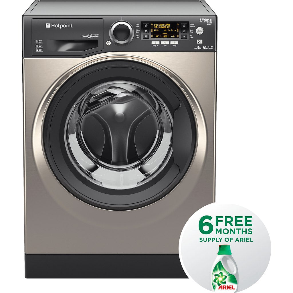 Hotpoint freestanding front loading washing machine: 9kg