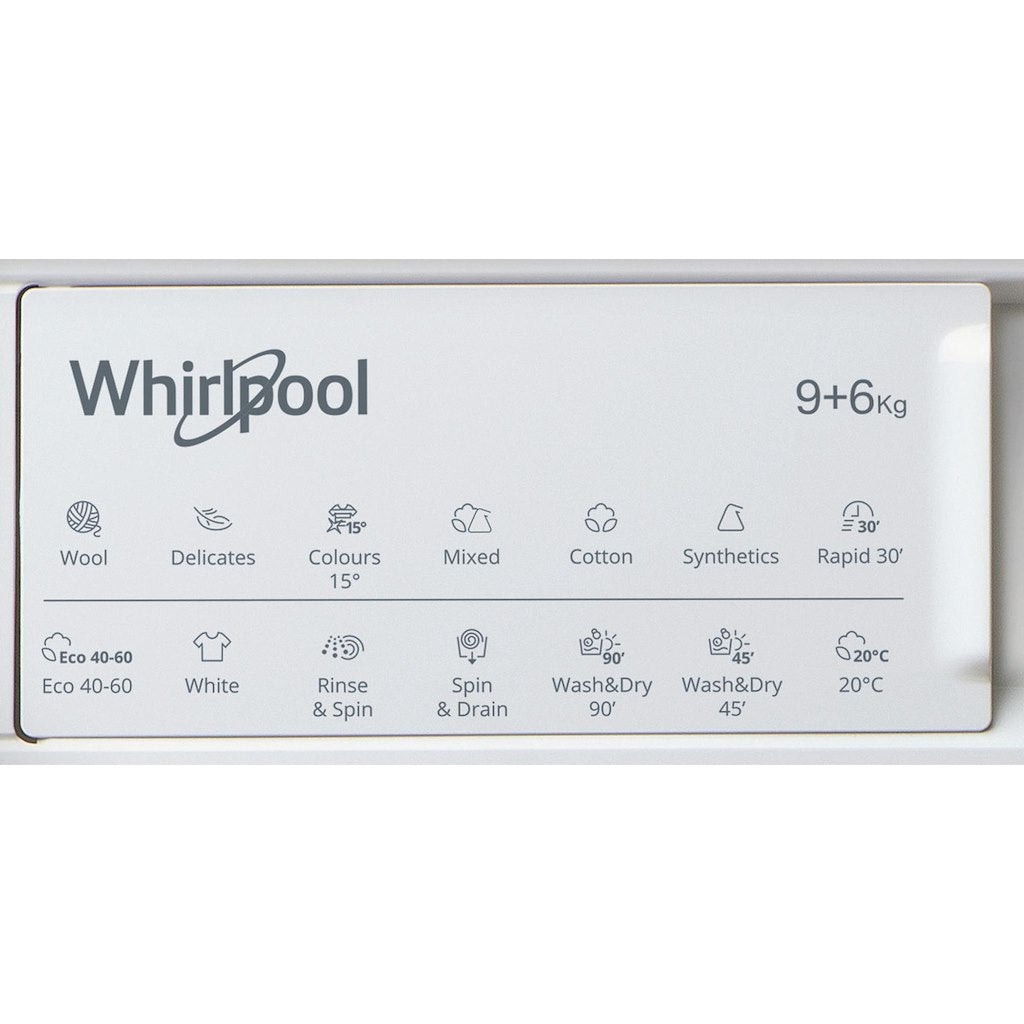 Whirlpool integrated washer dryer: 9kg - BI WDWG 961484 UK