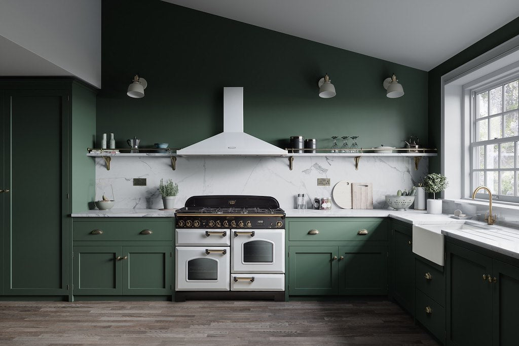 Rangemaster CDL110DFFRG/B 112900 Classic Dl 110 Df Green Brass