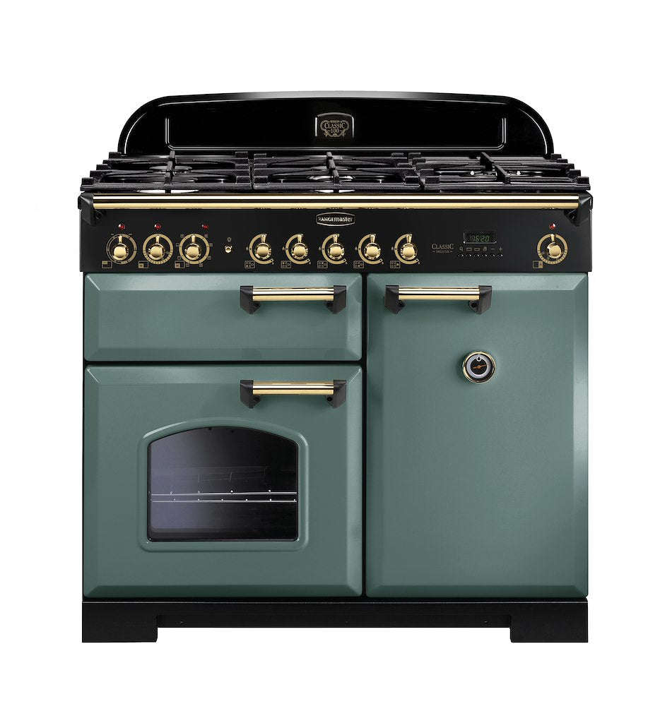 Rangemaster CDL100DFFMG/B 100cm Dual Fuel Range Cooker