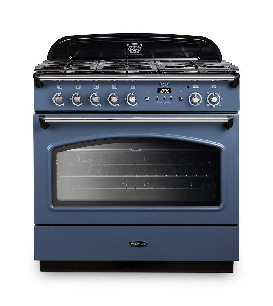 Rangemaster CLAS90FXDFFSB/C 90cm Dual Fuel Range Cooker
