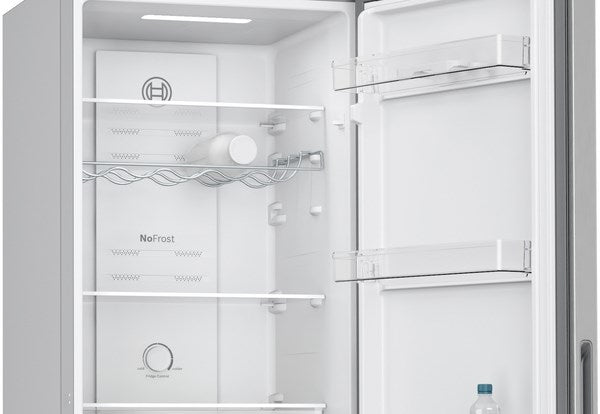 KGN27NLEAG, Free-standing fridge-freezer with freezer at bottom