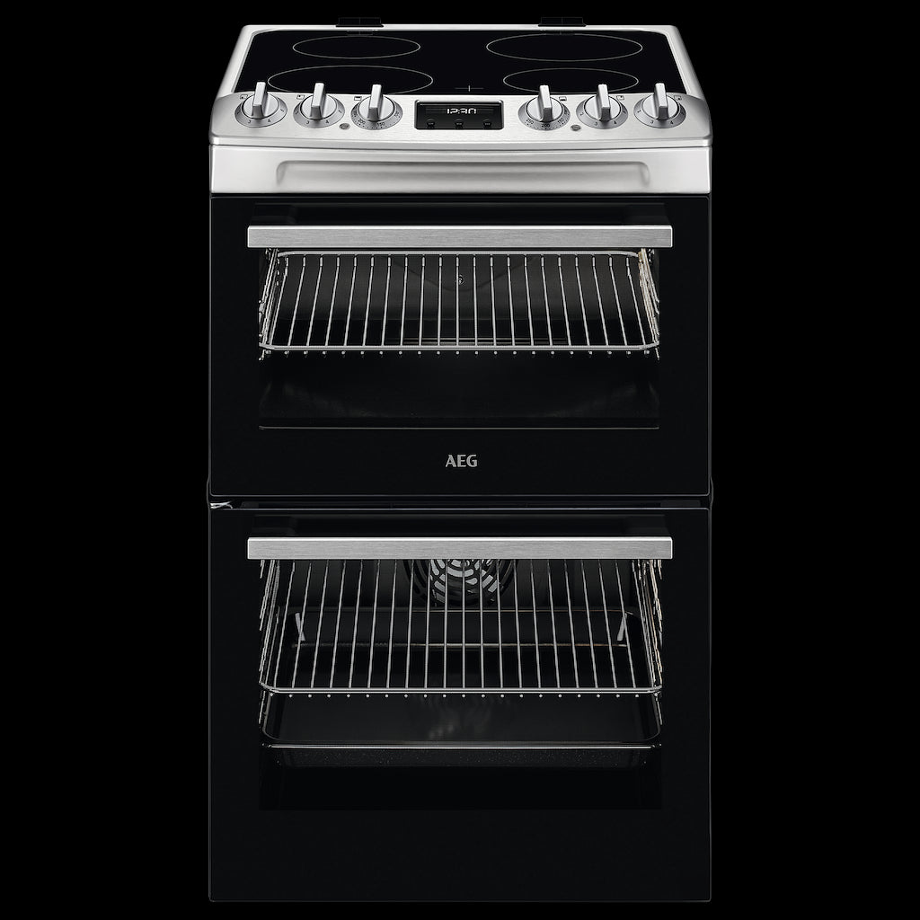 AEG CCX1530ACM Ceramic Electric Cooker with Double Oven