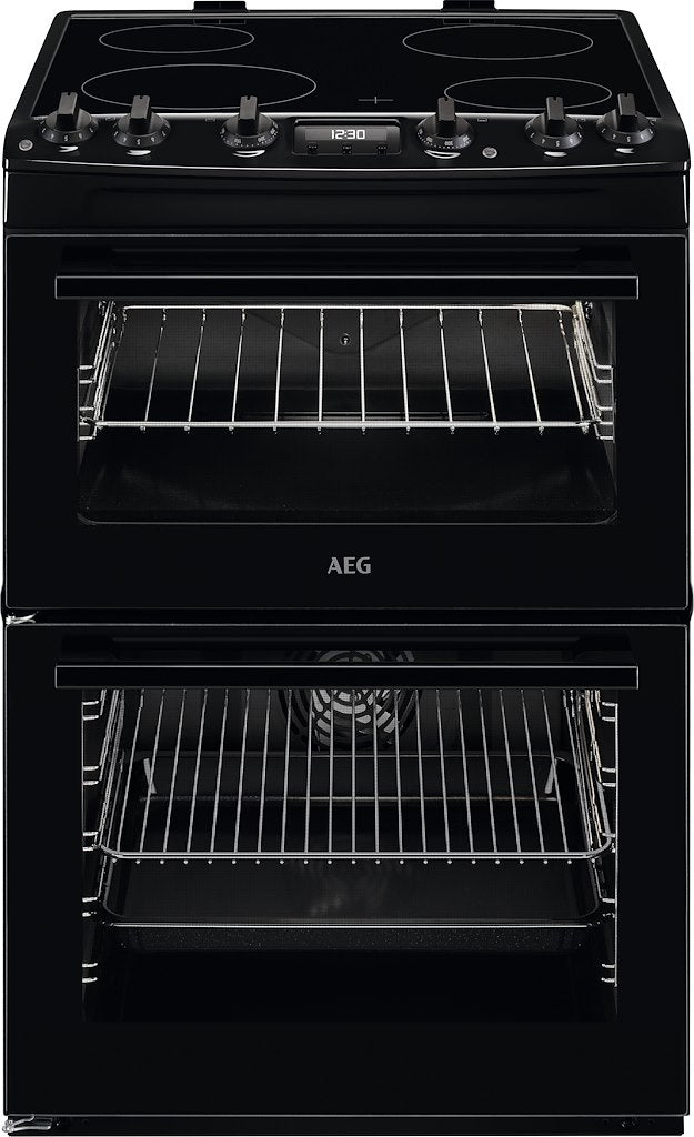 AEG CCX6540ACB Ceramic Electric Cooker with Double Oven