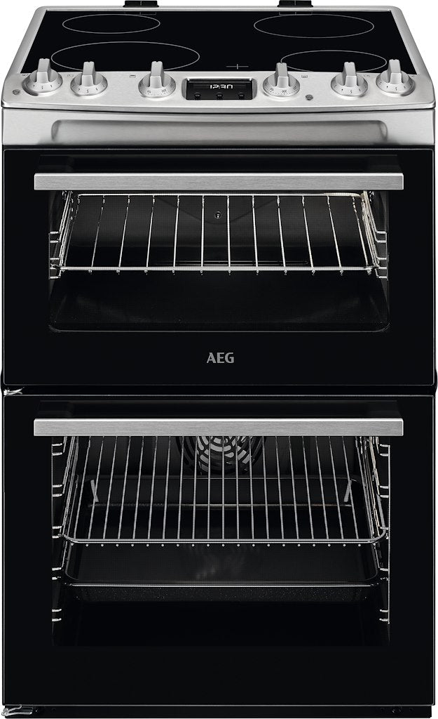 AEG CCX6540ACM Ceramic Electric Cooker with Double Oven