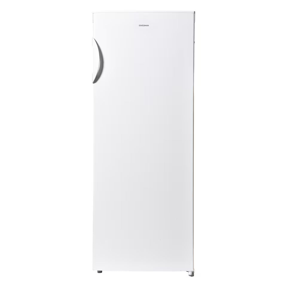 Statesman TF160LWE Tall Freezer 157 Litre, 2 Flap Closure Compartments, 3 Clear Drawers, Reversible Door, Adjustable feet, 55 cm Wide, 2 Year Parts & Labour Guarantee, White
