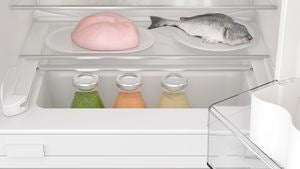 KUL22VFD0G, Built-under fridge with freezer section