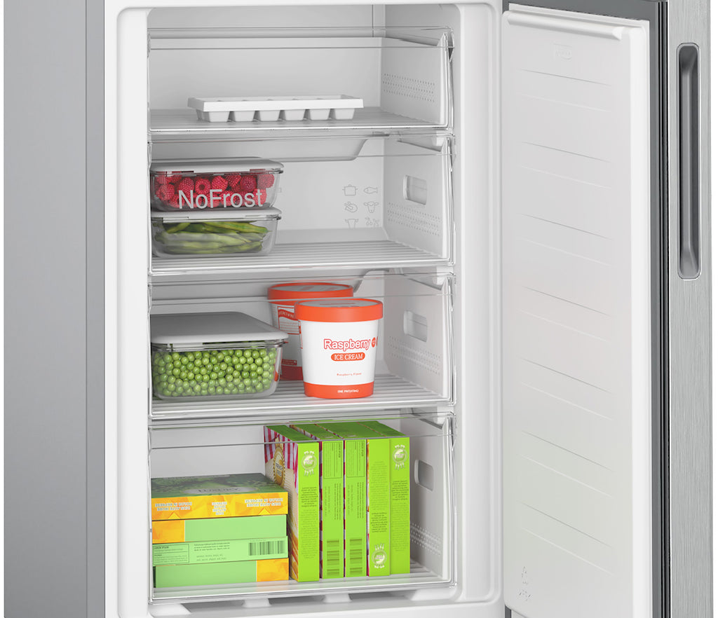 KGN27NLEAG, Free-standing fridge-freezer with freezer at bottom