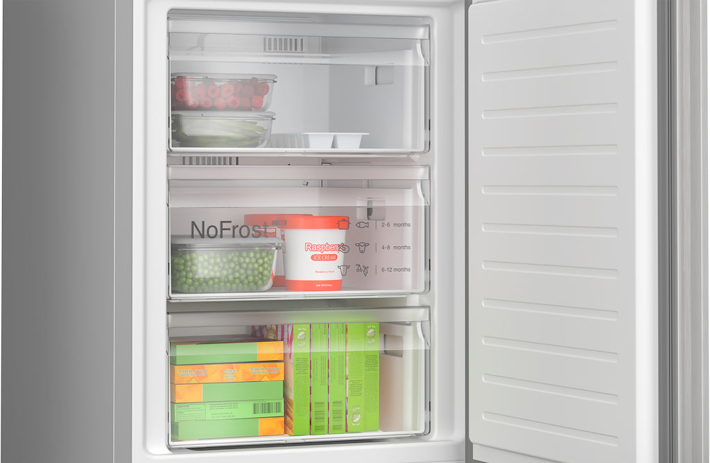 KGN392LAF, Free-standing fridge-freezer with freezer at bottom