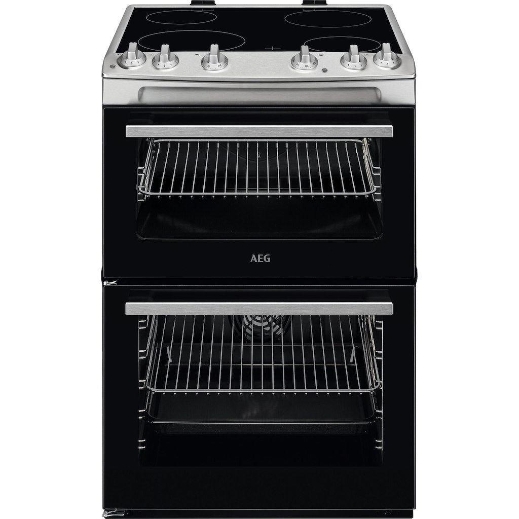 AEG CCX6501ACM Ceramic Electric Cooker with Double Oven