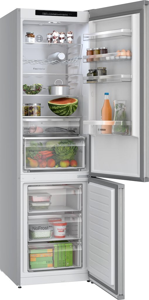 KGN392LAF, Free-standing fridge-freezer with freezer at bottom