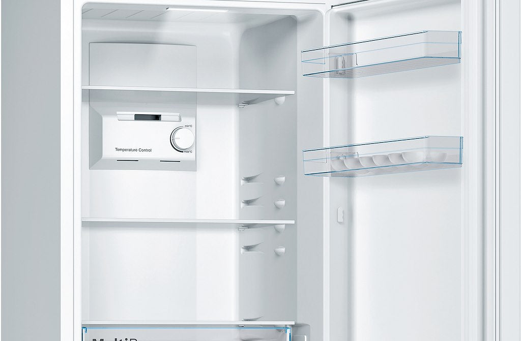 KGN33NWEBG, Free-standing fridge-freezer with freezer at bottom