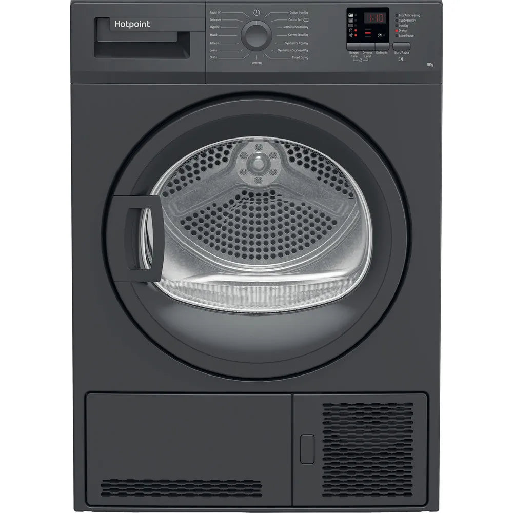 Hotpoint C HD C82 GGGD UK 8kg Condenser Tumble Dryer - Graphite CHDC82GGDUK