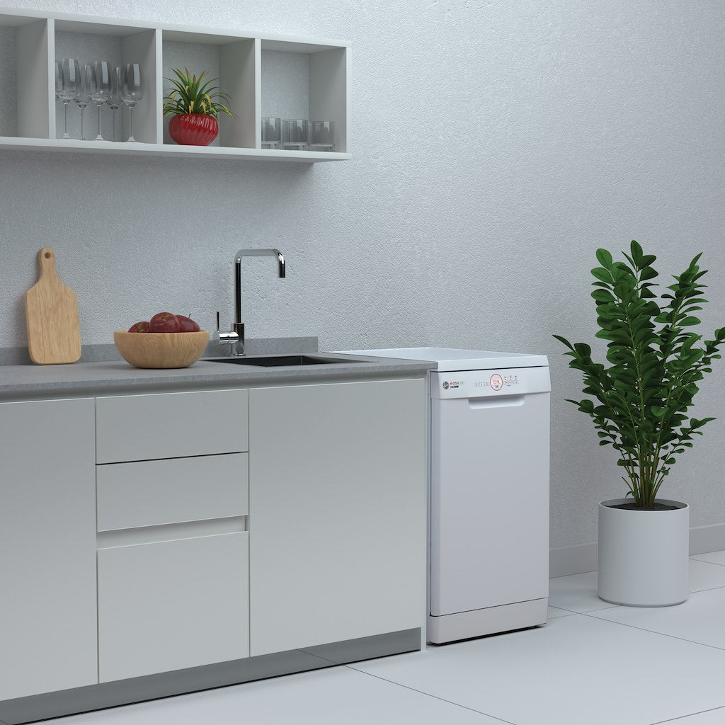 Hoover HDPH 2D1049W Free-Standing Slimline Dishwasher With WiFi