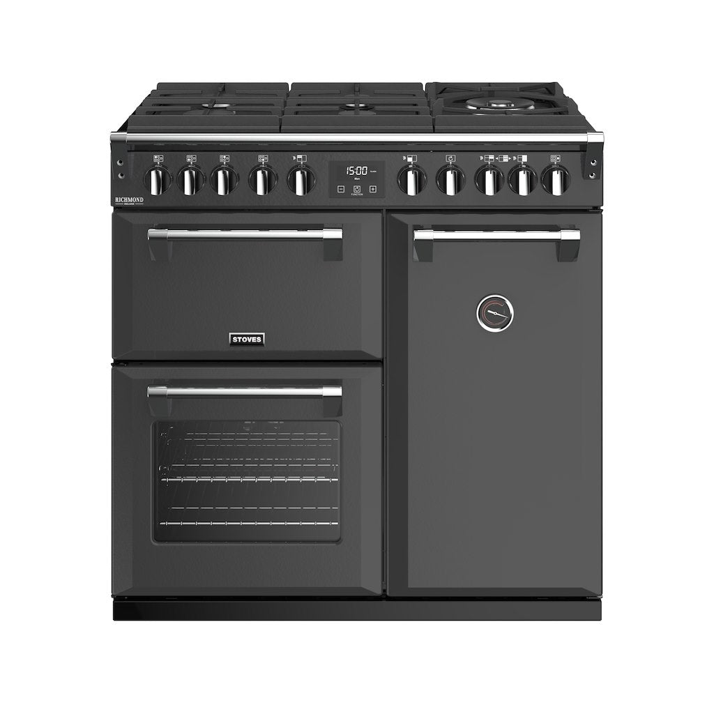 90cm Dual Fuel Gas Through Glass Range Cooker
