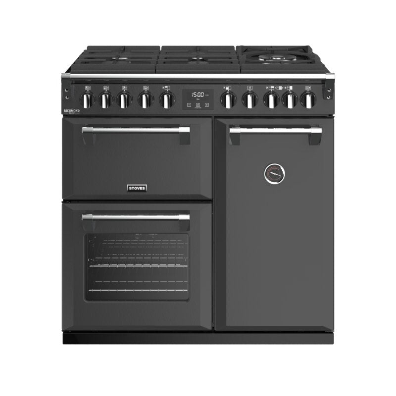 90cm Dual Fuel Gas Through Glass Range Cooker