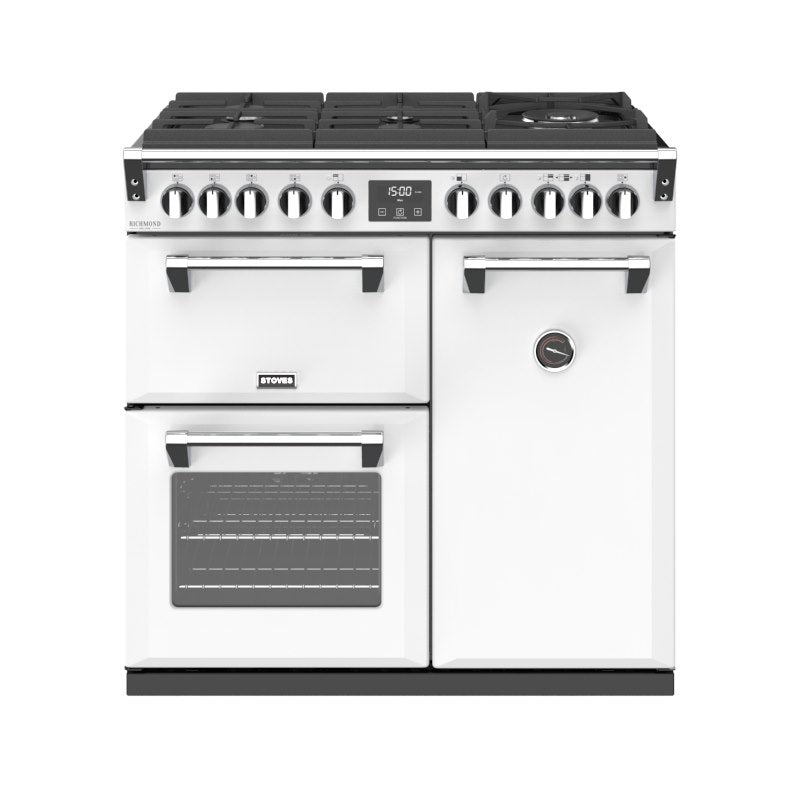 90cm Dual Fuel Gas Through Glass Range Cooker
