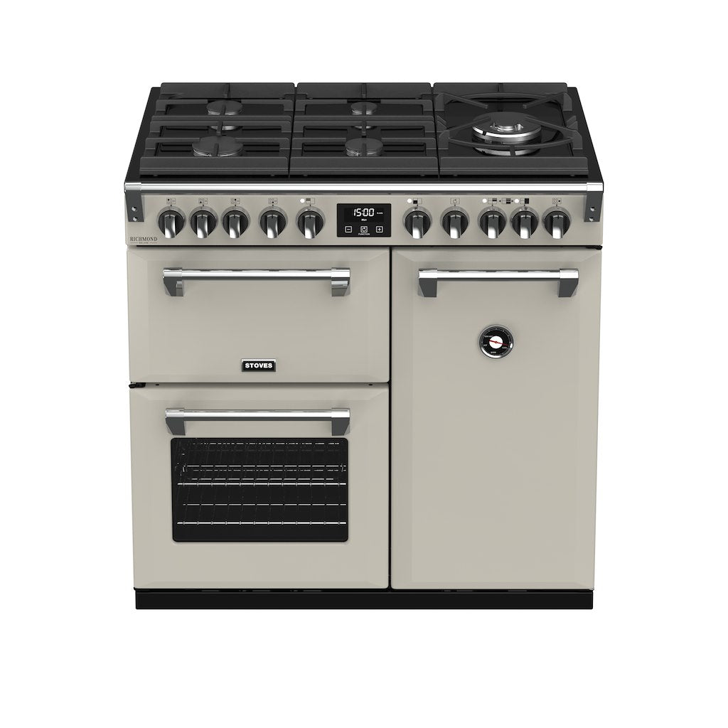 90cm Dual Fuel Gas Through Glass Range Cooker