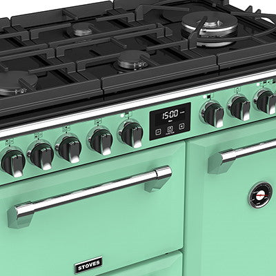90cm Dual Fuel Gas Through Glass Range Cooker