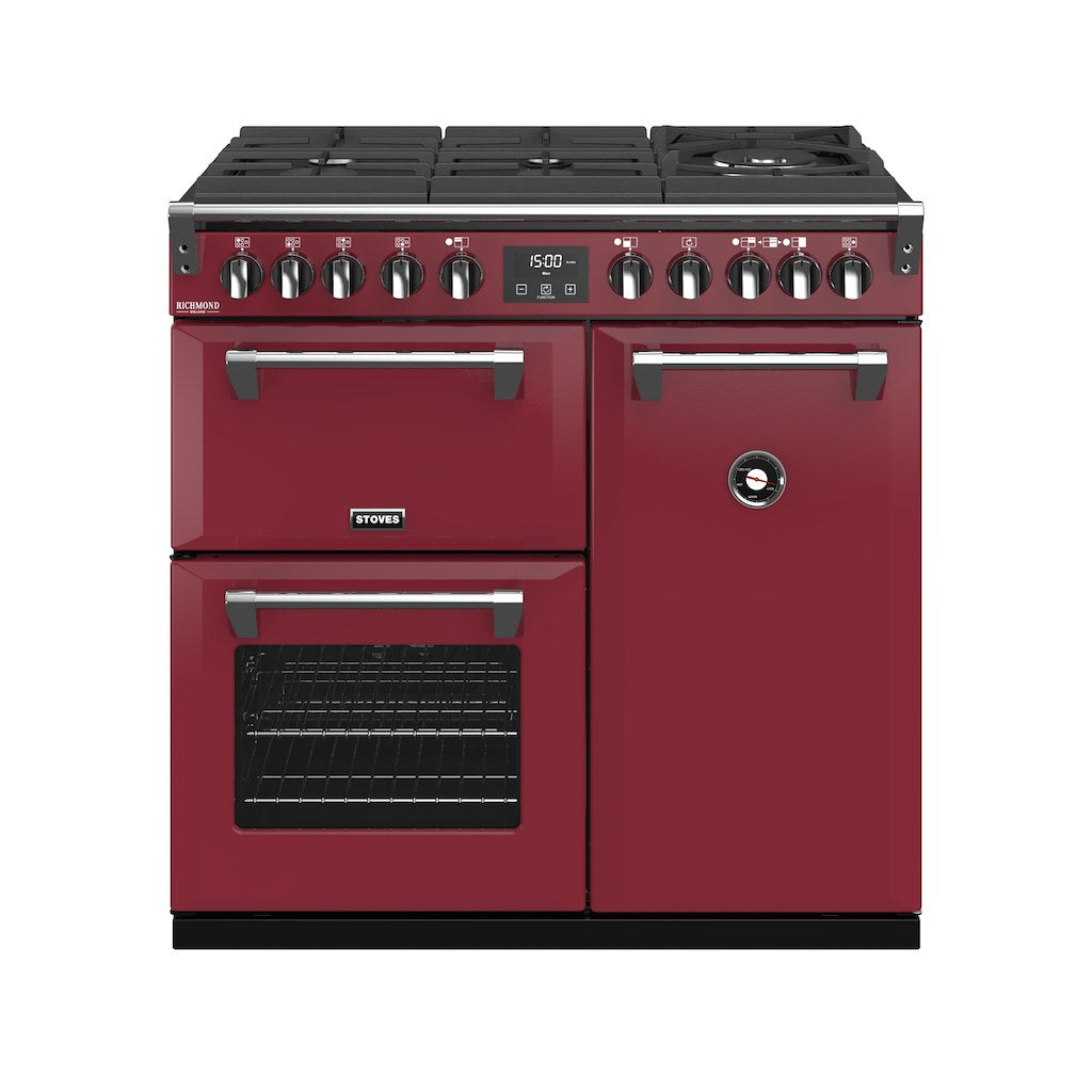 90cm Dual Fuel Gas Through Glass Range Cooker