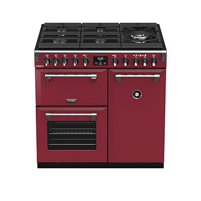 90cm Dual Fuel Gas Through Glass Range Cooker