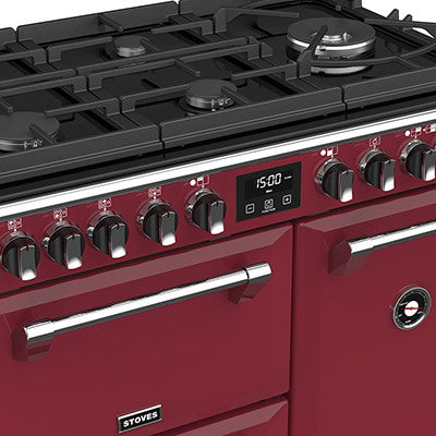 90cm Dual Fuel Gas Through Glass Range Cooker