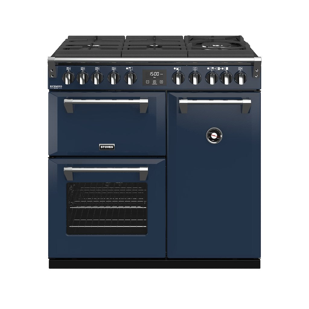 90cm Dual Fuel Gas Through Glass Range Cooker