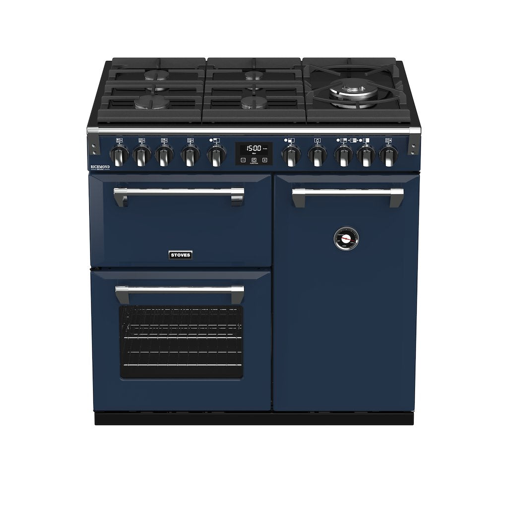 90cm Dual Fuel Gas Through Glass Range Cooker