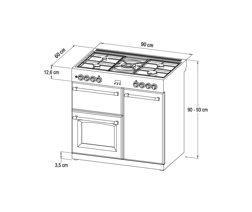 90cm Gas Range Cooker