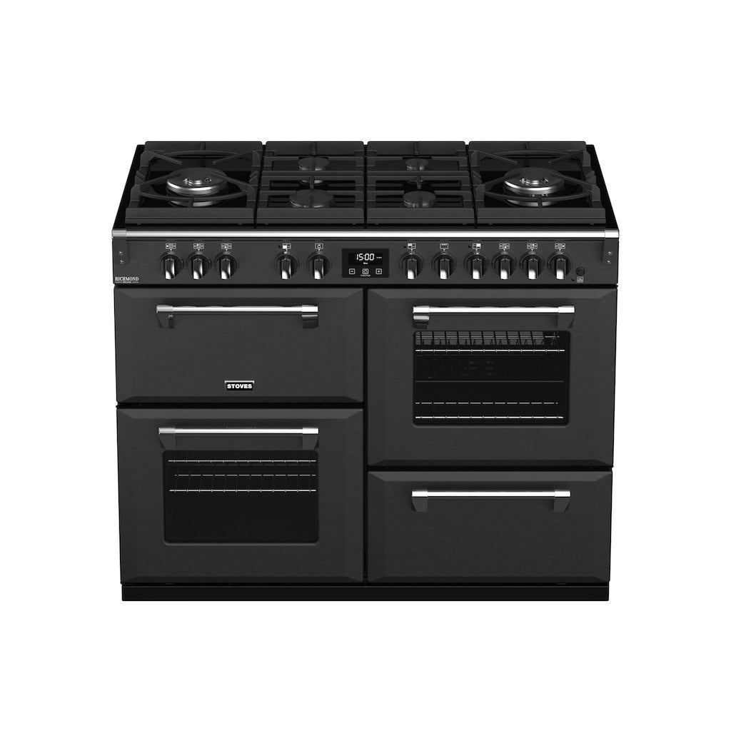 110cm Dual Fuel Gas Through Glass Range Cooker