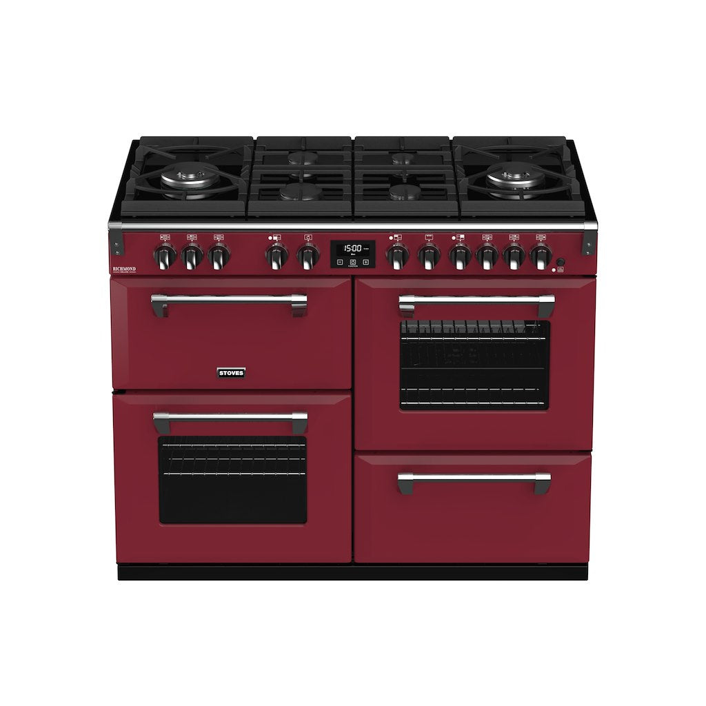 110cm Dual Fuel Gas Through Glass Range Cooker