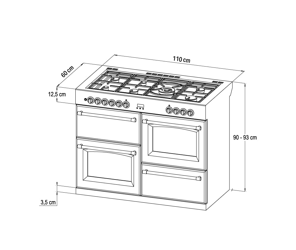 110cm Gas Range Cooker