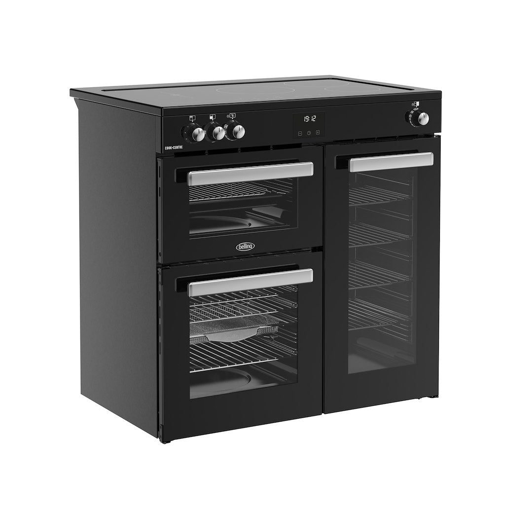 Belling RCA COOKCENTRE 90Ei 90cm Electric Induction Touch Range Cooker - Black