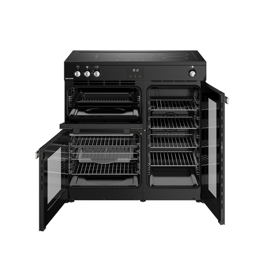 Belling RCA COOKCENTRE 90Ei 90cm Electric Induction Touch Range Cooker - Black
