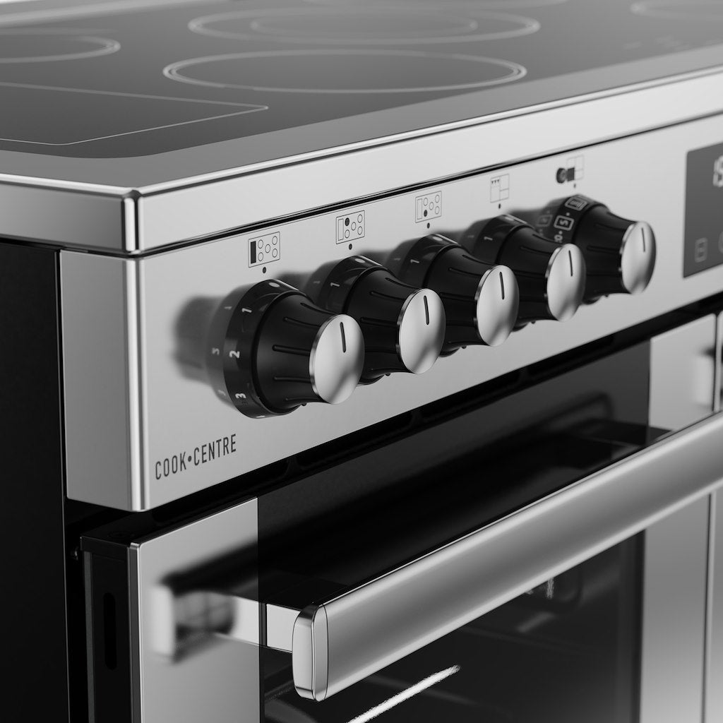 Belling RCA COOKCENTRE 100E 100cm Cookcentre Electric Ceramic Range Cooker - Stainless Steel