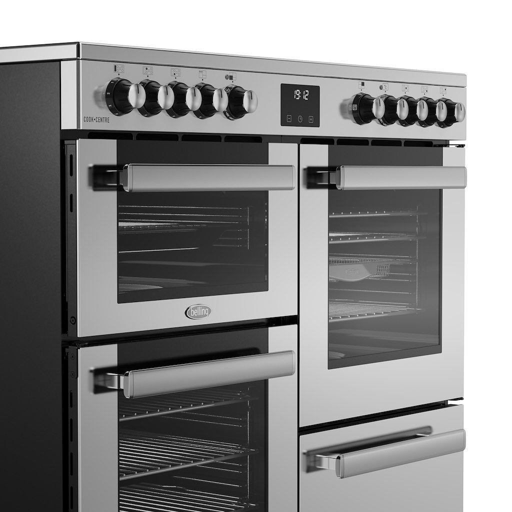 Belling RCA COOKCENTRE 100E 100cm Cookcentre Electric Ceramic Range Cooker - Stainless Steel