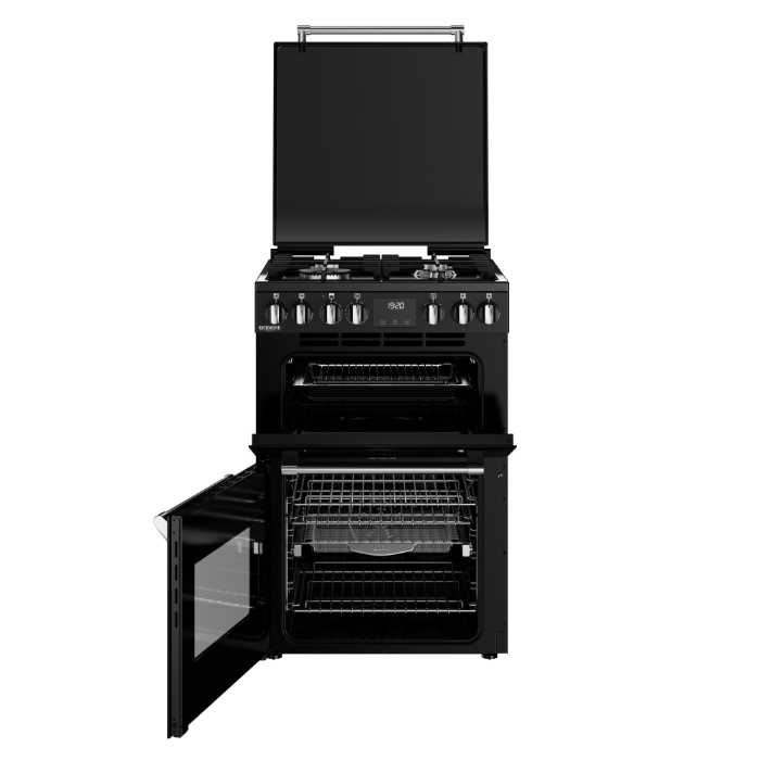 Stoves DX MRA RICH 60DF 60cm Dual Fuel Cooker with Double Oven - Black