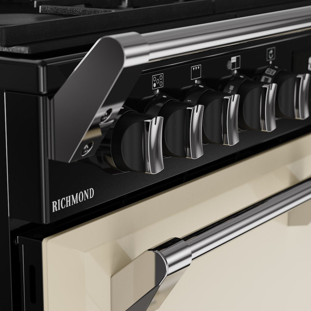 Stoves RCA RICH 90DF 90cm Richmond Dual Fuel Range Cooker - Cream