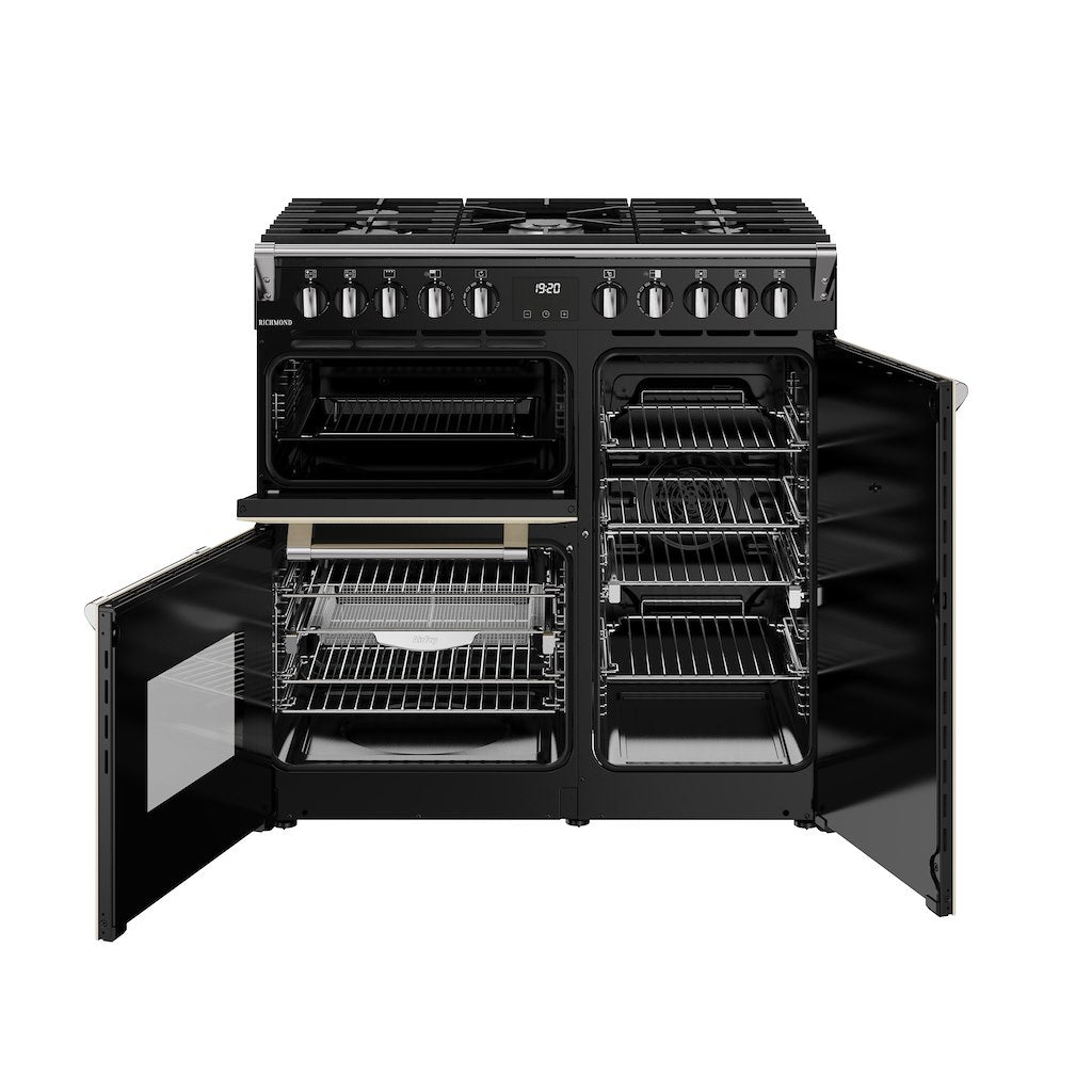 Stoves RCA RICH 90DF 90cm Richmond Dual Fuel Range Cooker - Cream