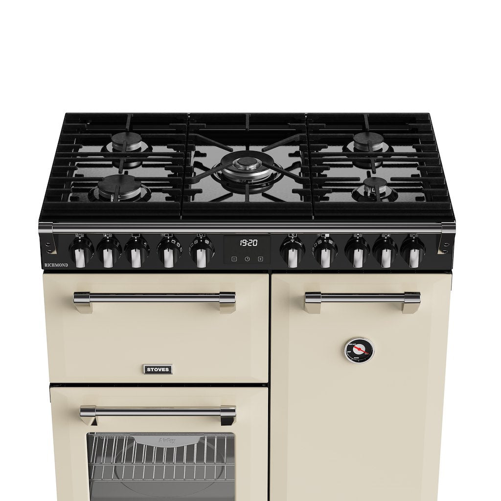 Stoves RCA RICH 90DF 90cm Richmond Dual Fuel Range Cooker - Cream