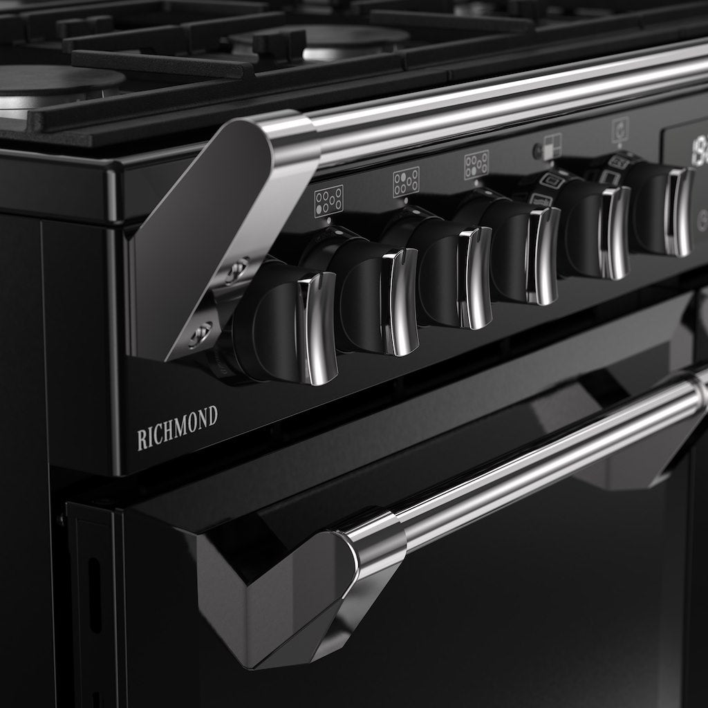 Stoves RCA RICH 100DF 100cm Richmond Dual Fuel Range Cooker - Black