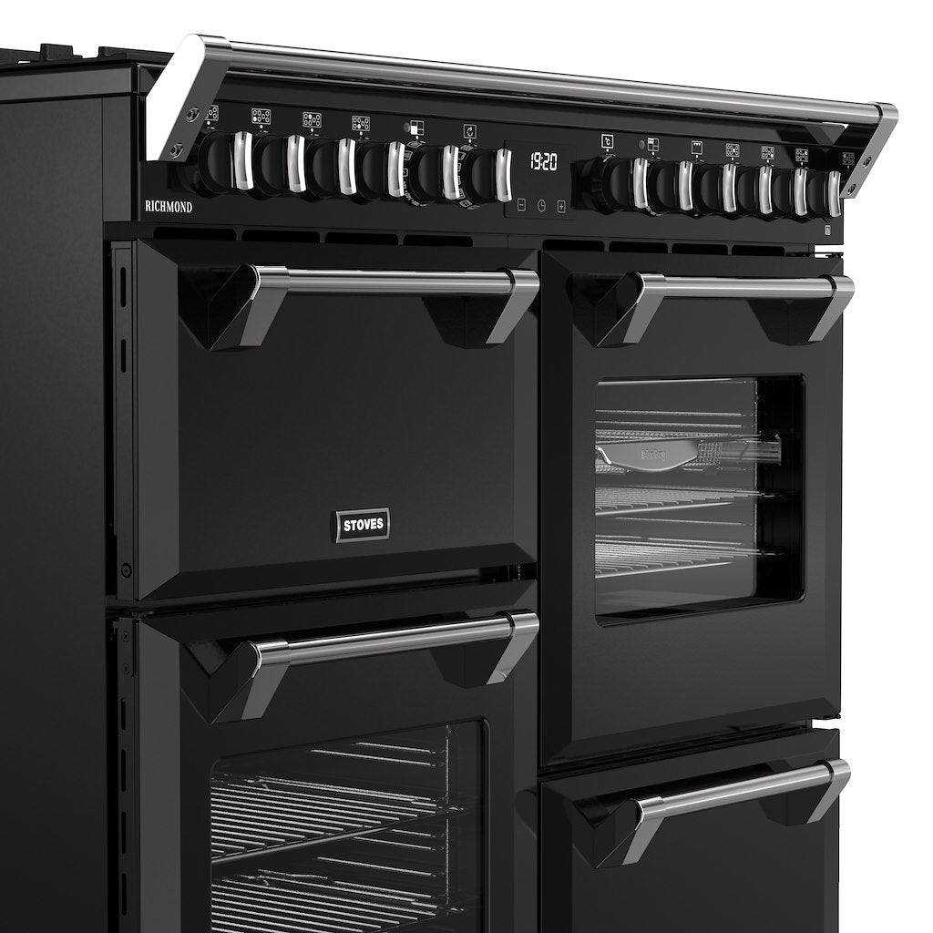 Stoves RCA RICH 100DF 100cm Richmond Dual Fuel Range Cooker - Black