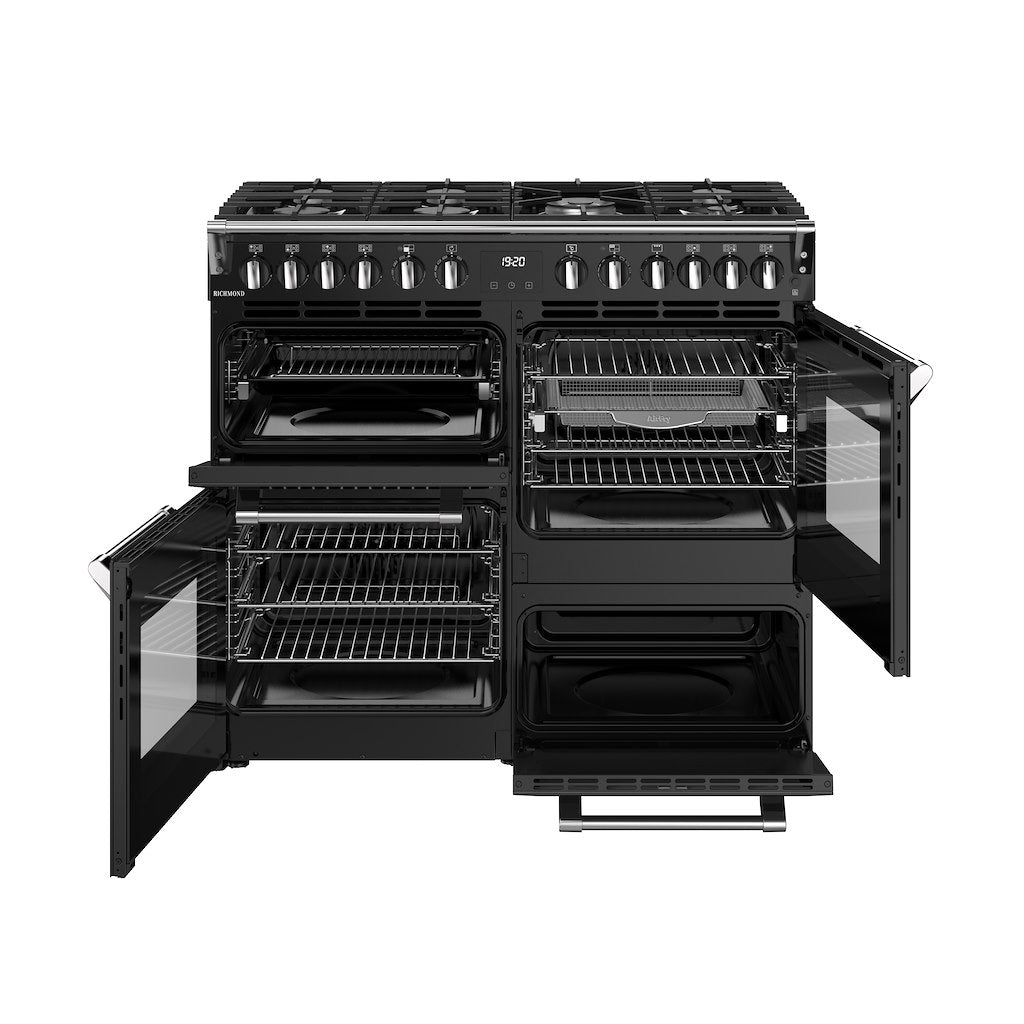 Stoves RCA RICH 100DF 100cm Richmond Dual Fuel Range Cooker - Black