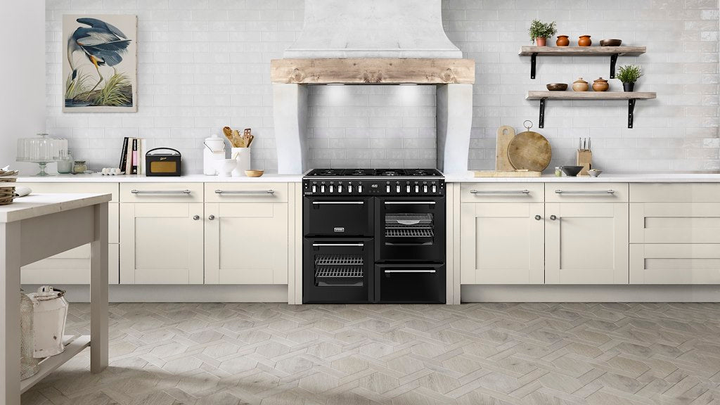 Stoves RCA RICH 100DF 100cm Richmond Dual Fuel Range Cooker - Black