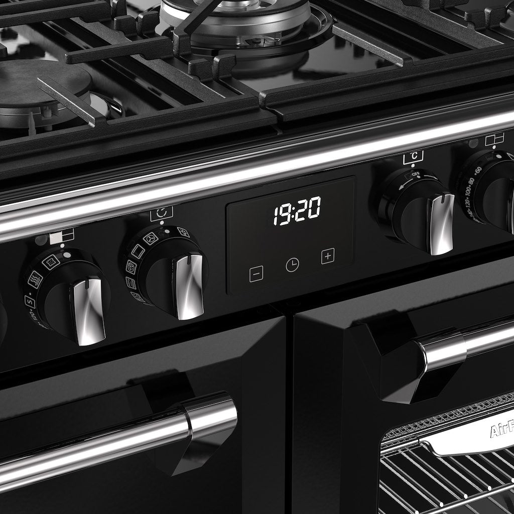Stoves RCA RICH 100DF 100cm Richmond Dual Fuel Range Cooker - Black